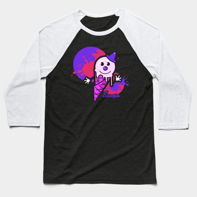 Pop Art for Kids | Scoops | Purple Baseball T-Shirt by Royal Mantle